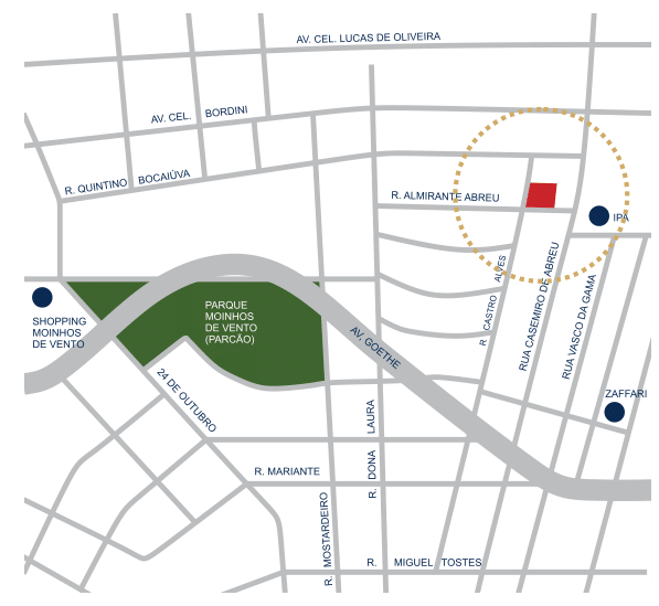 Mapa da localização do empreendimento